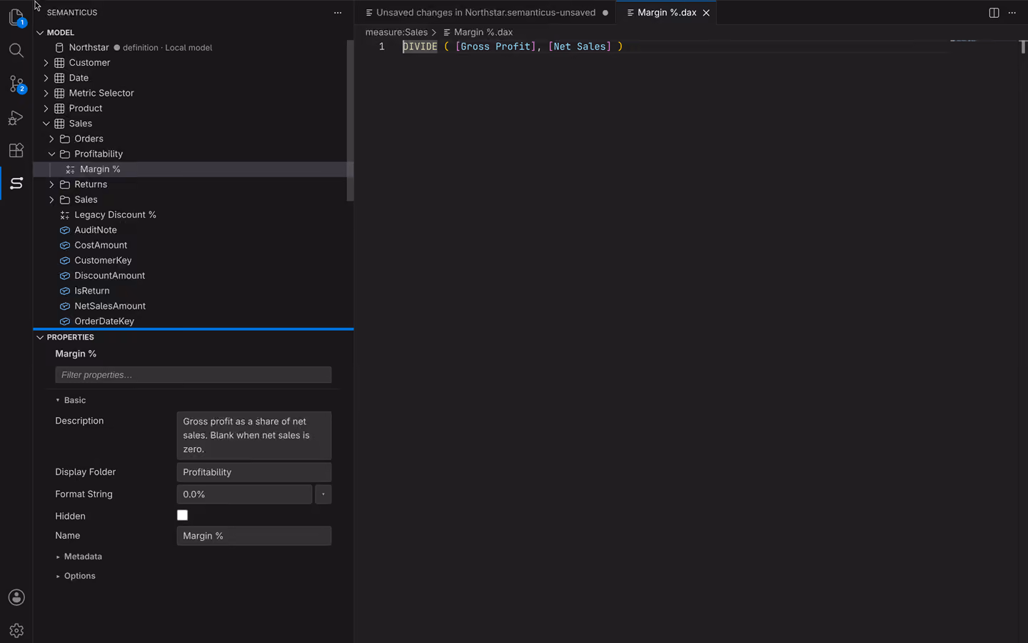 Measure edit with reviewed field values